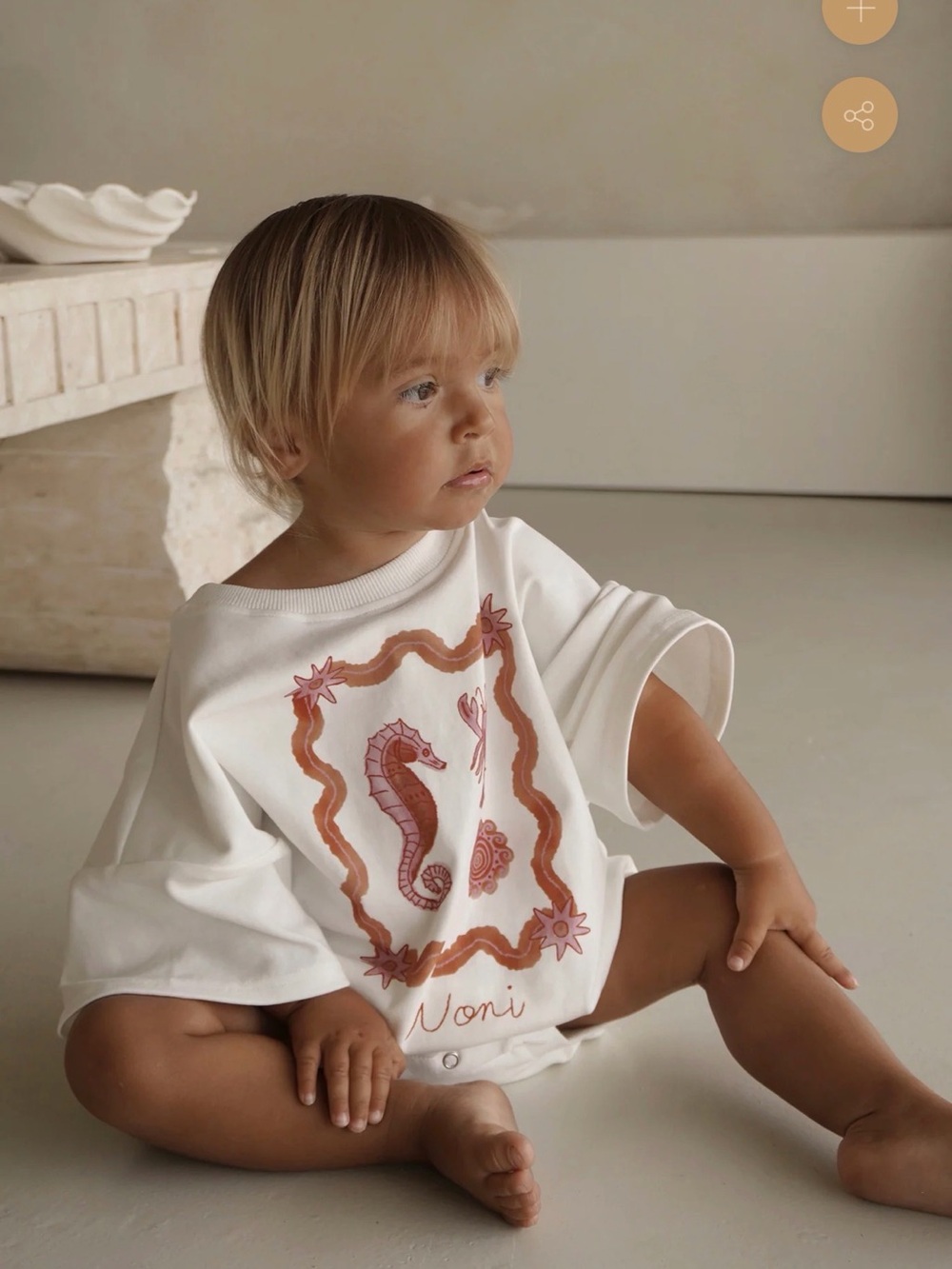 Noni “The Sea is calling” T shirt Romper Sz 3T